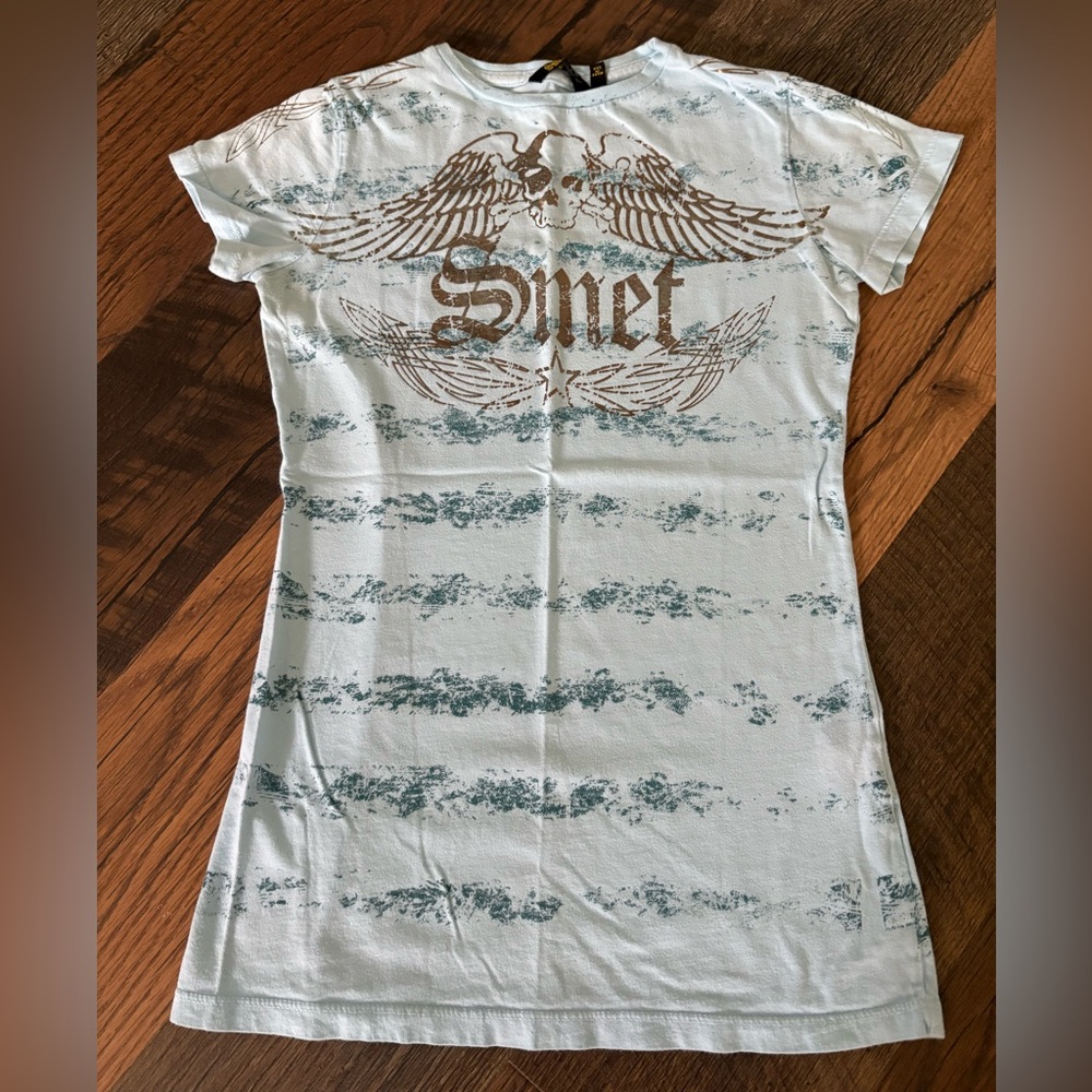 Graphic Tee with Wing Design